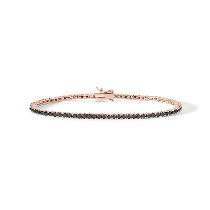 Comete Tennis in Argento 925‰ rosè e zirconi neri UBR901M19