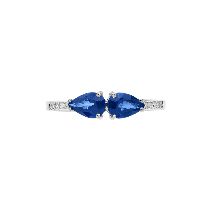 Bague Comete en or avec diamants et saphirs Drop ANB2635