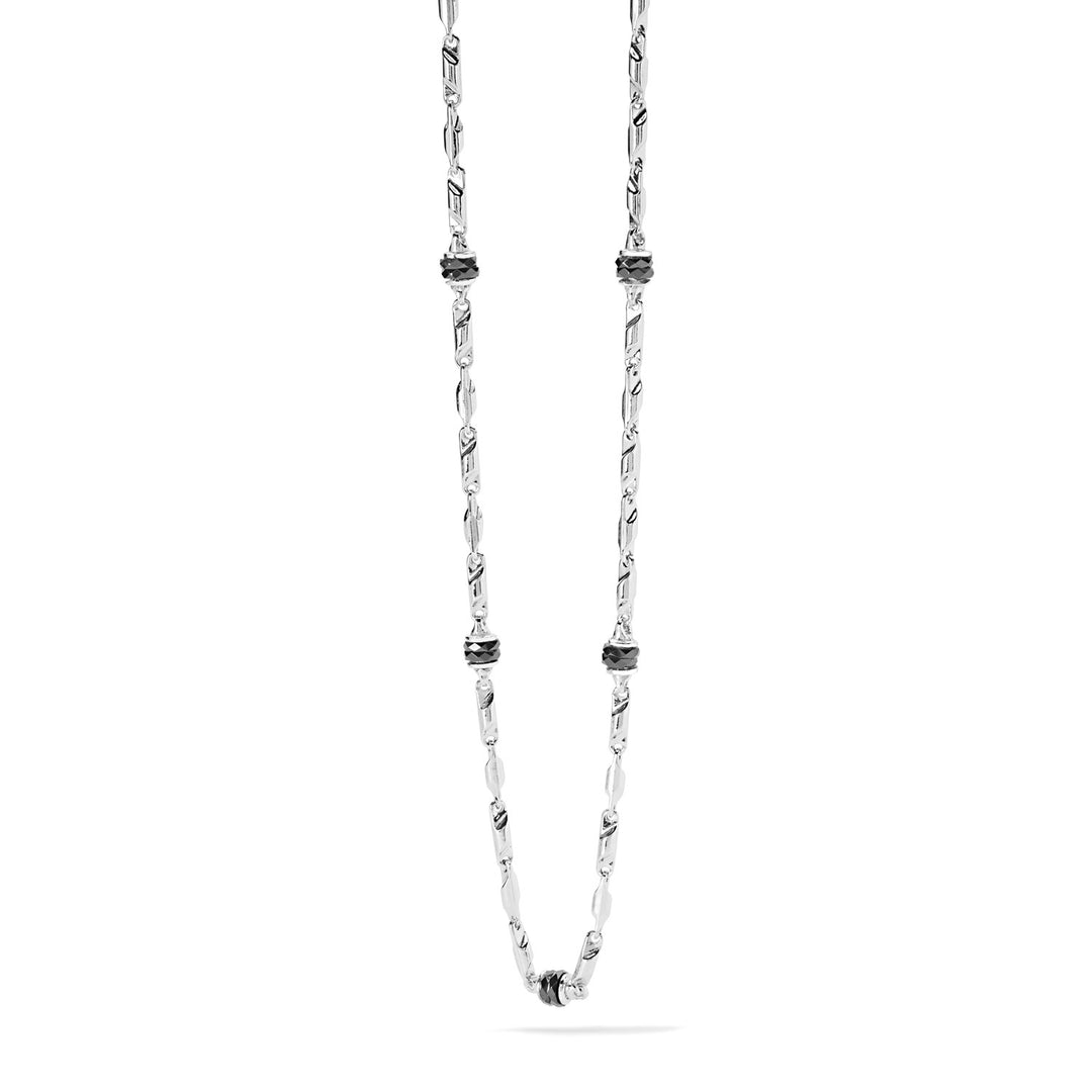 Collar Comete en Plata y Cerámica UGL694