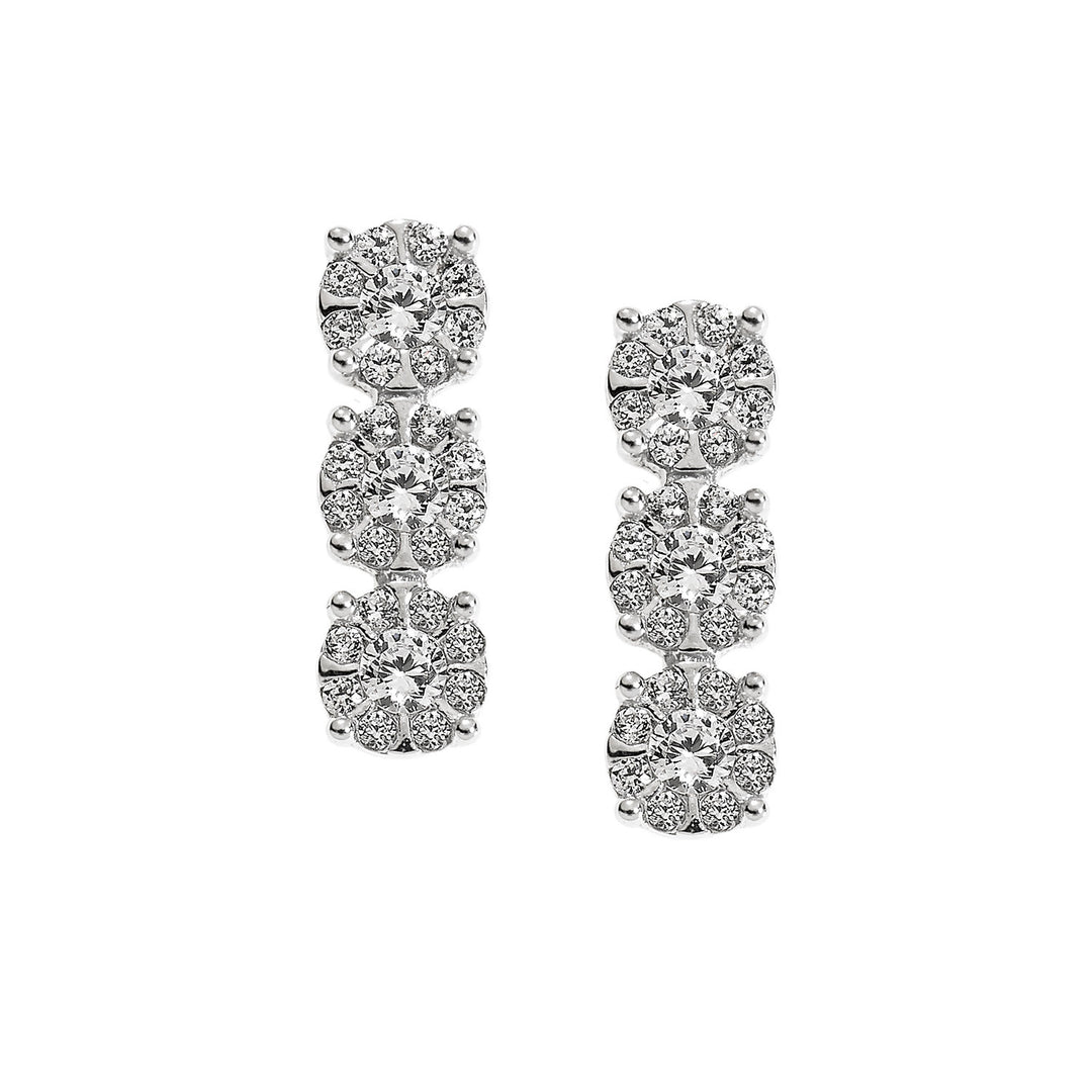 Comete Trilogy Ohrringe aus Roségold mit Diamanten ORB714