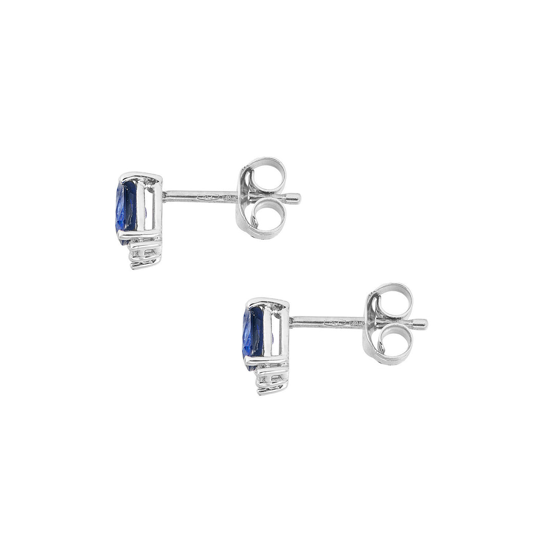 Comete Orecchini Oro 750‰, Diamanti e Zaffiri goccia ORB1149