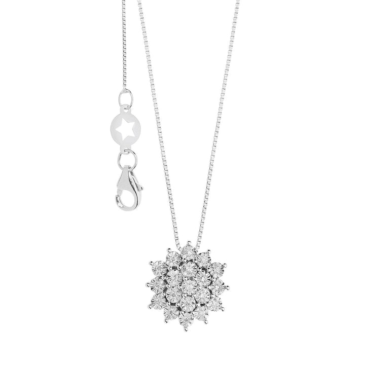 Comete-Halskette aus Weißgold und Diamanten Moments GLB1639
