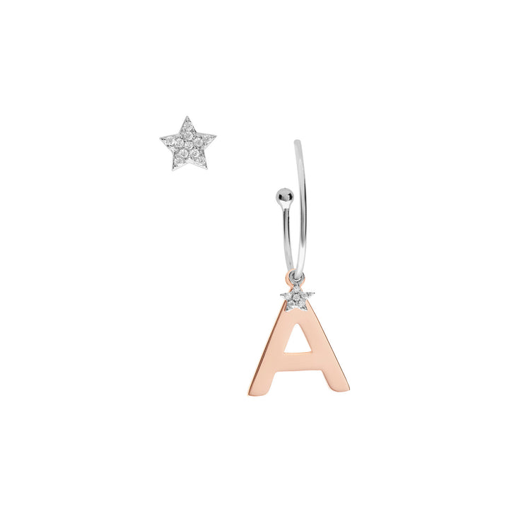 Comete Orecchini in Argento Lettera A ORA148