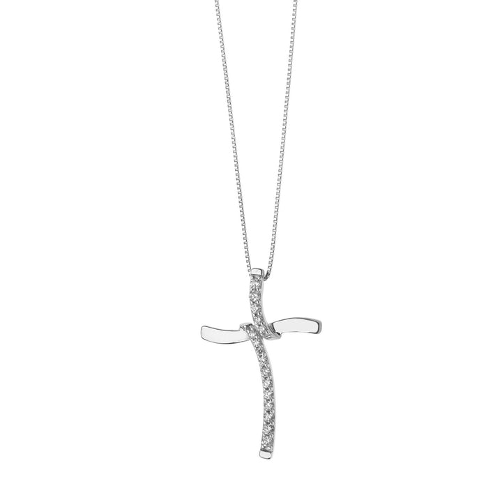 Collier Croix Comete Or et Diamants GLB1331