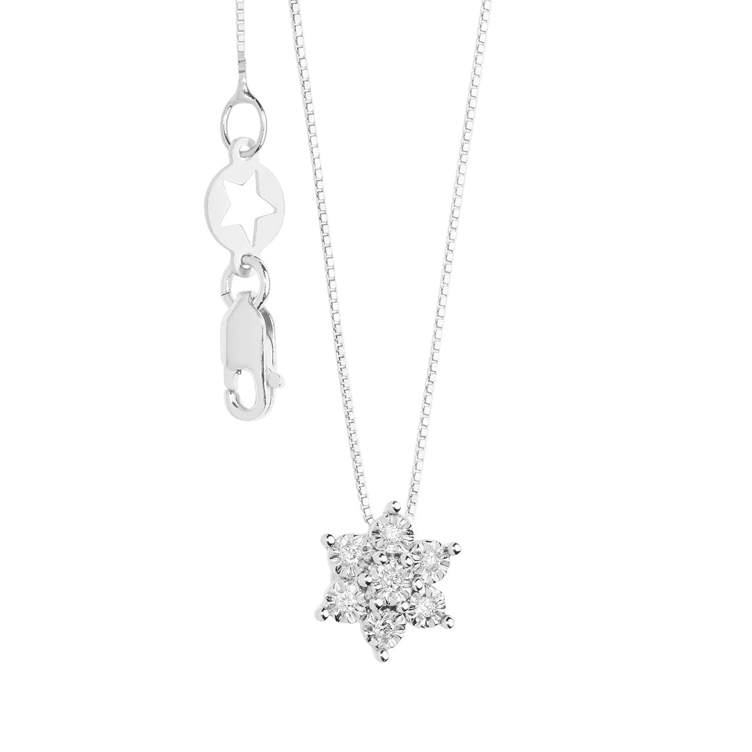 Collier Comete en or blanc avec diamants Moments GLB1629
