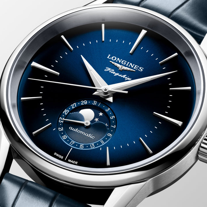 Longines orologio Flagship Heritage Moonphase 38.5 mm L4.815.4.92.2
