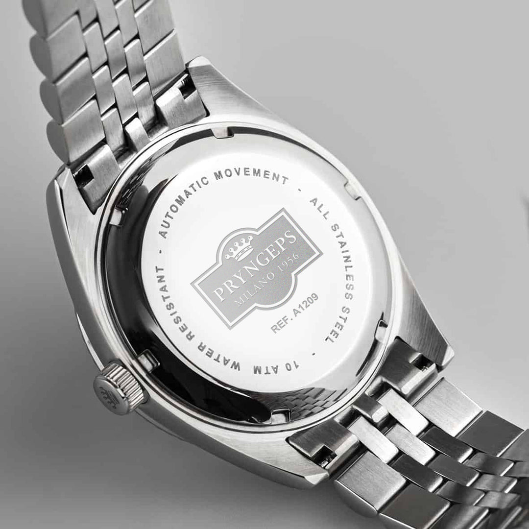 Reloj Pryngeps Erre X Malachite 40mm acero cuarzo verde A1209 MA