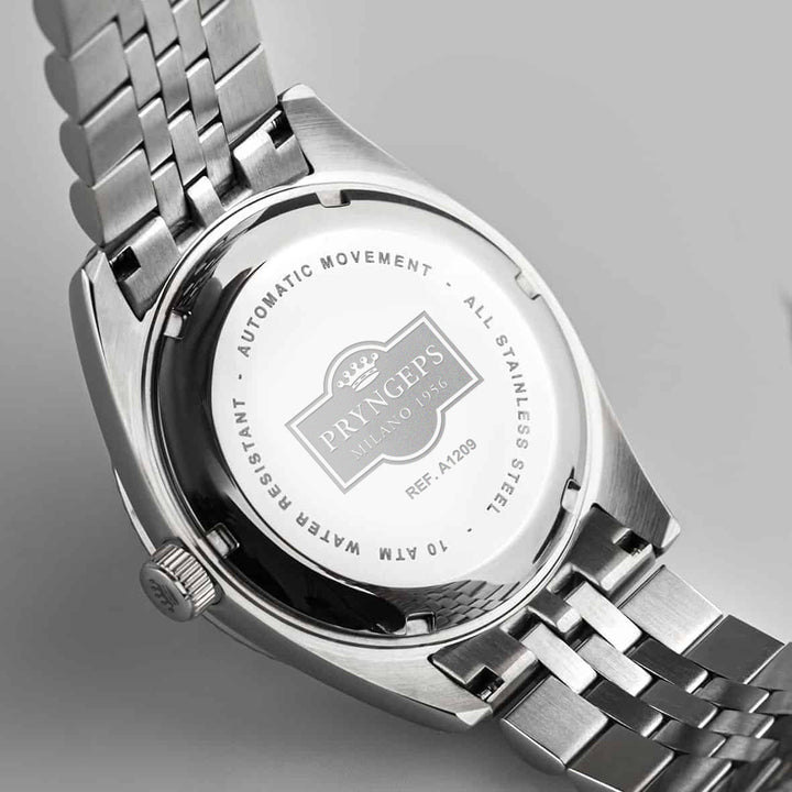 Reloj Pryngeps Erre X Malachite 40mm acero cuarzo verde A1209 MA