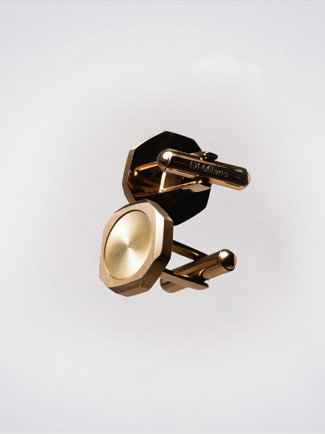 D1 Milano Octagonal cufflinks Gold D1-JWCLSU04