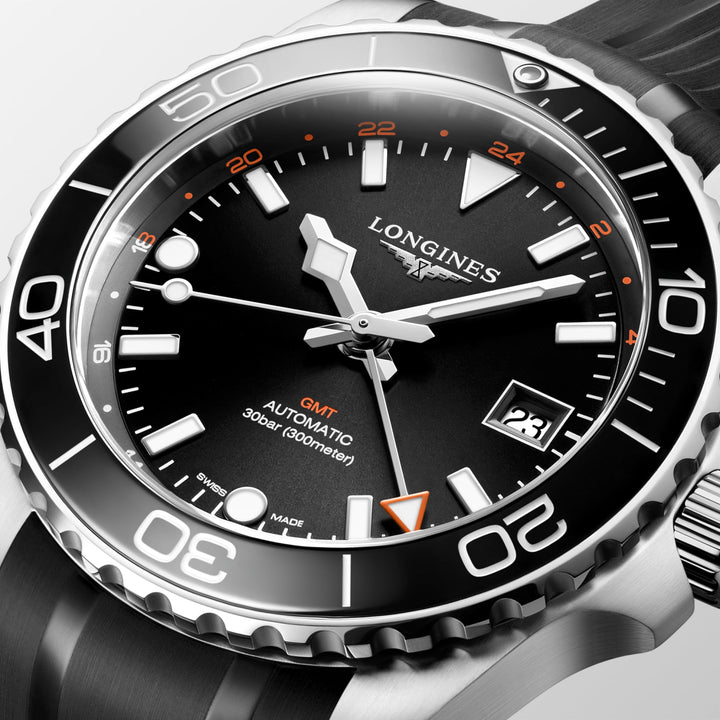 Longines orologio Hydroconquest Gmt 41 mm L3.790.4.56.9