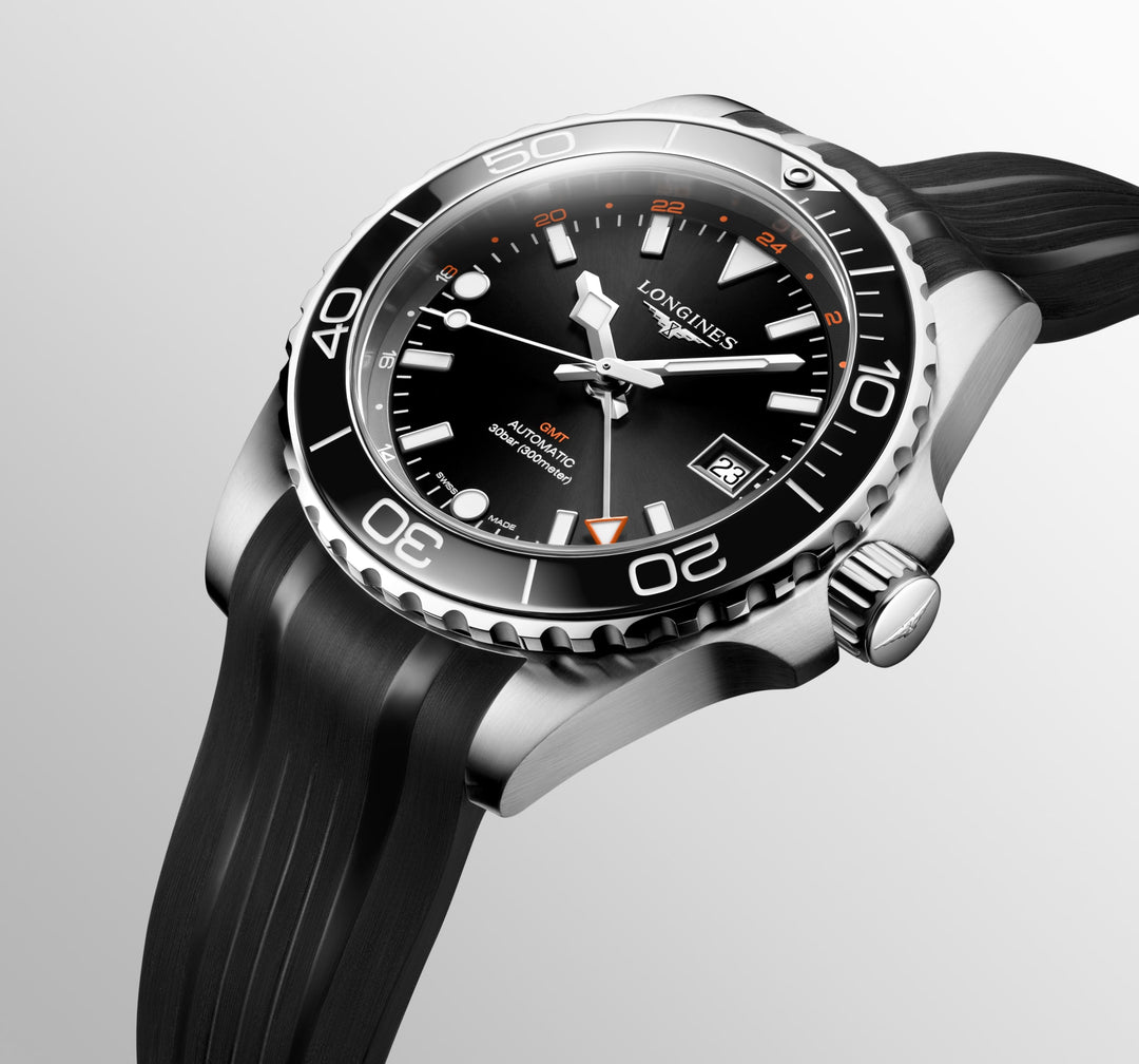 Longines orologio Hydroconquest Gmt 41 mm L3.790.4.56.9