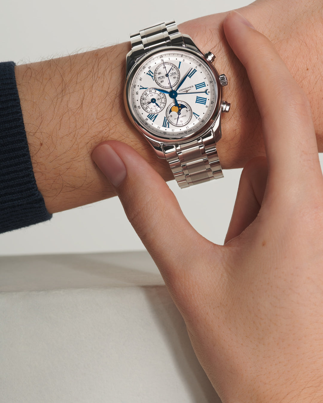 Longines orologio The Longines Master Collection Chrono Moonphase 40 mm L2.673.4.71.6