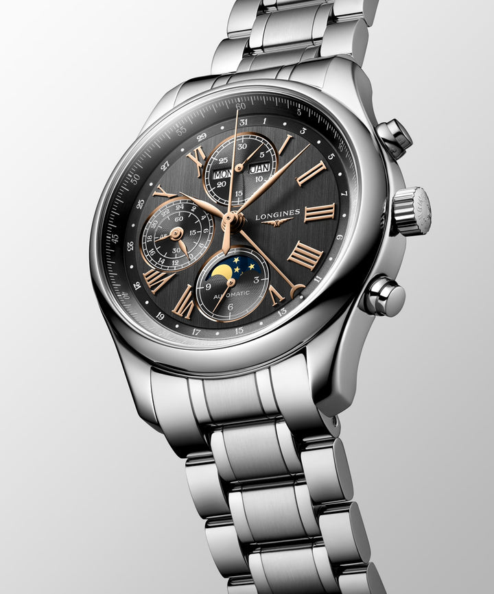 Longines orologio The Longines Master Collection Chrono Moonphase 42 mm L2.773.4.61.6