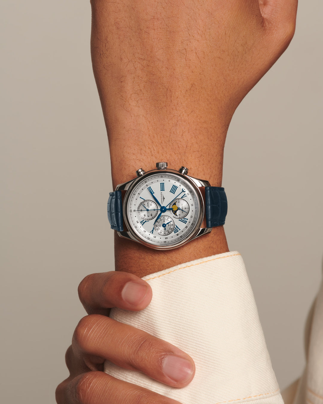 LONGINES – LA LONGINES MASTER COLLECTION CHRONO PHASE DE LUNE – L2.773.4.71.2
