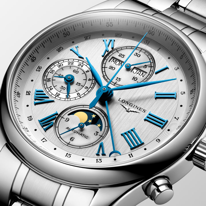 Longines orologio The Longines Master Collection Chrono Moonphase 42 mm L2.773.4.71.6