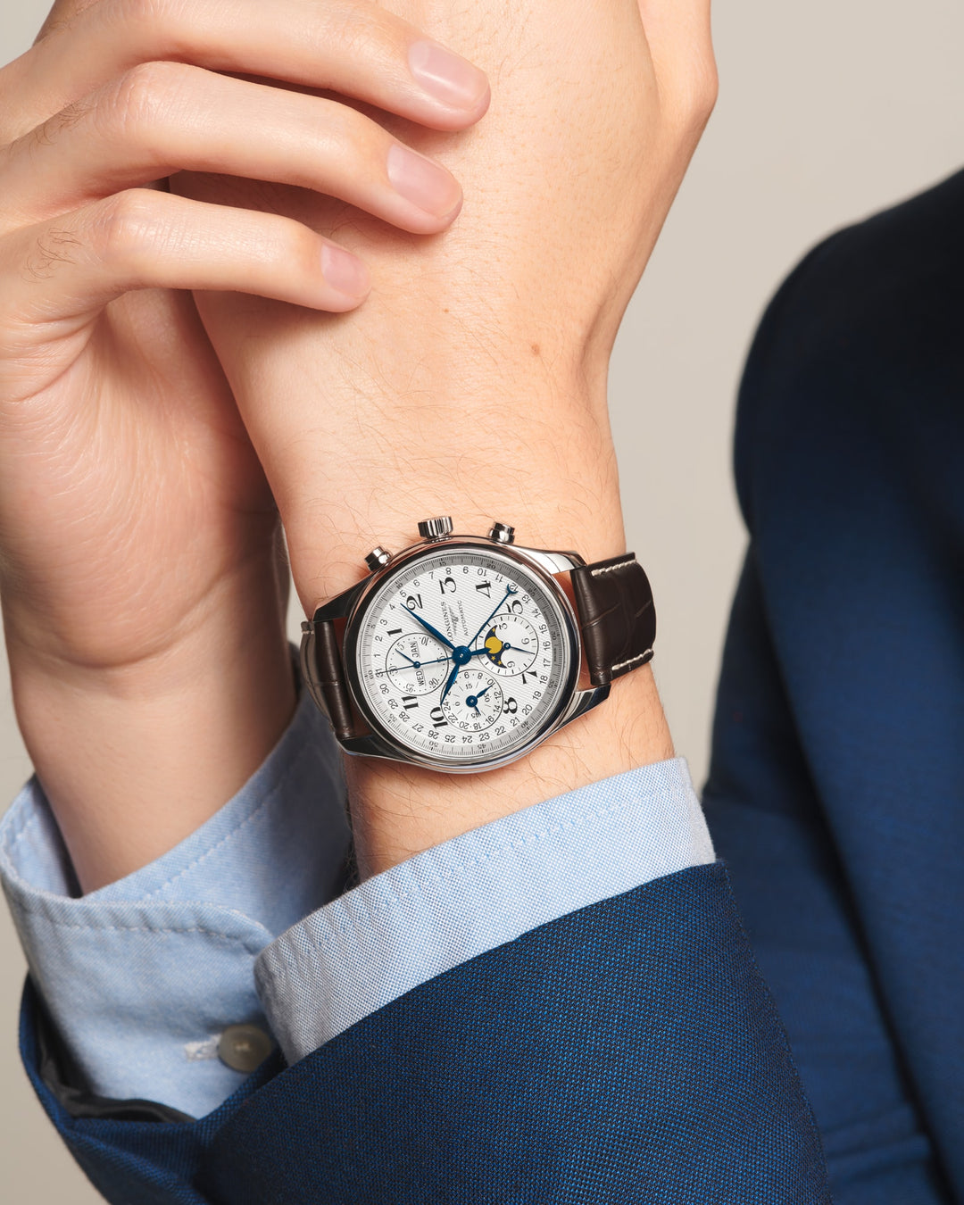 LONGINES – DIE LONGINES MASTER COLLECTION CHRONO MOONPHASE – L2.773.4.78.3