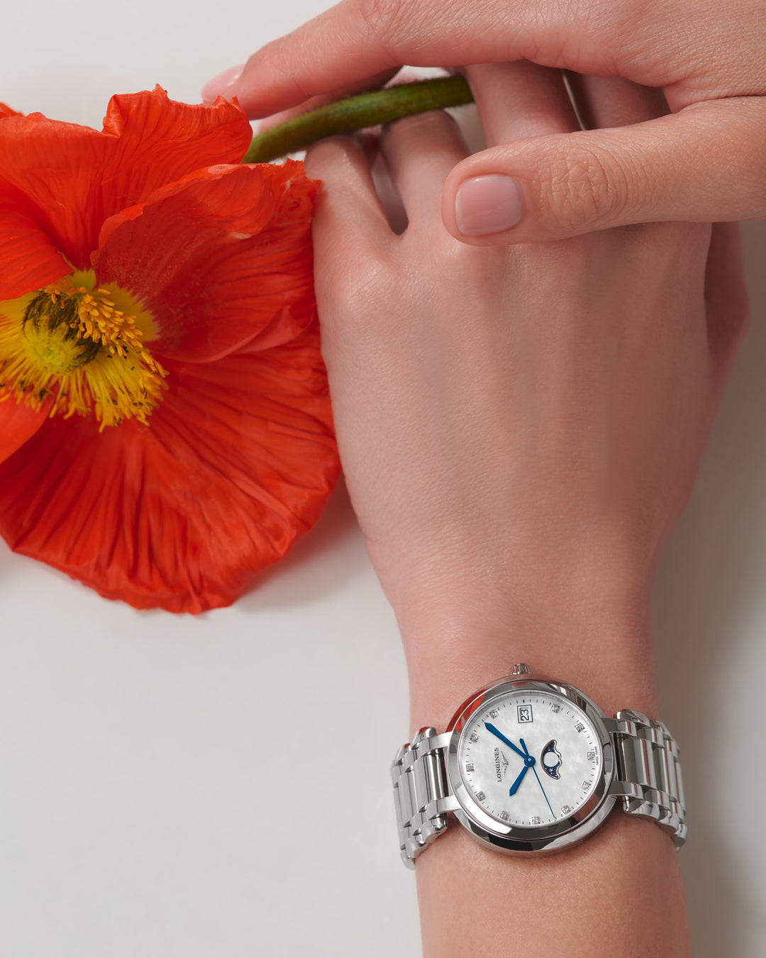 Longines orologio Longines Primaluna Moonphase 34 mm L8.116.4.87.6