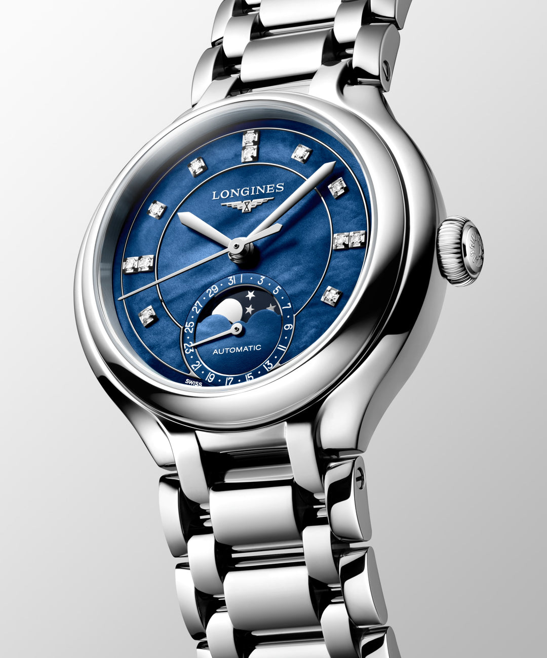 Longines orologio Longines Primaluna Moonphase 34 mm L8.126.4.97.6