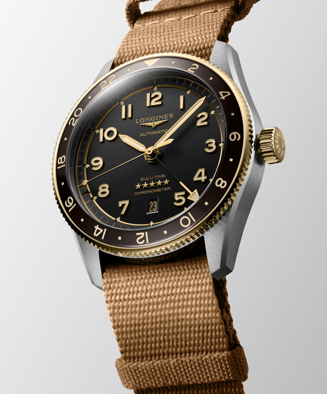 Longines orologio Longines Spirit Zulu Time 42 mm L3.812.5.53.9