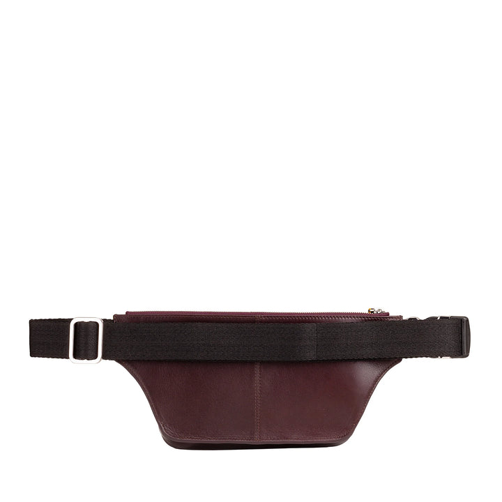 DUDU Marsupio Uomo in Pelle Colorato, Marsupio Elegante Capiente per Viaggio con Tasca Porta Cellulare Smartphone