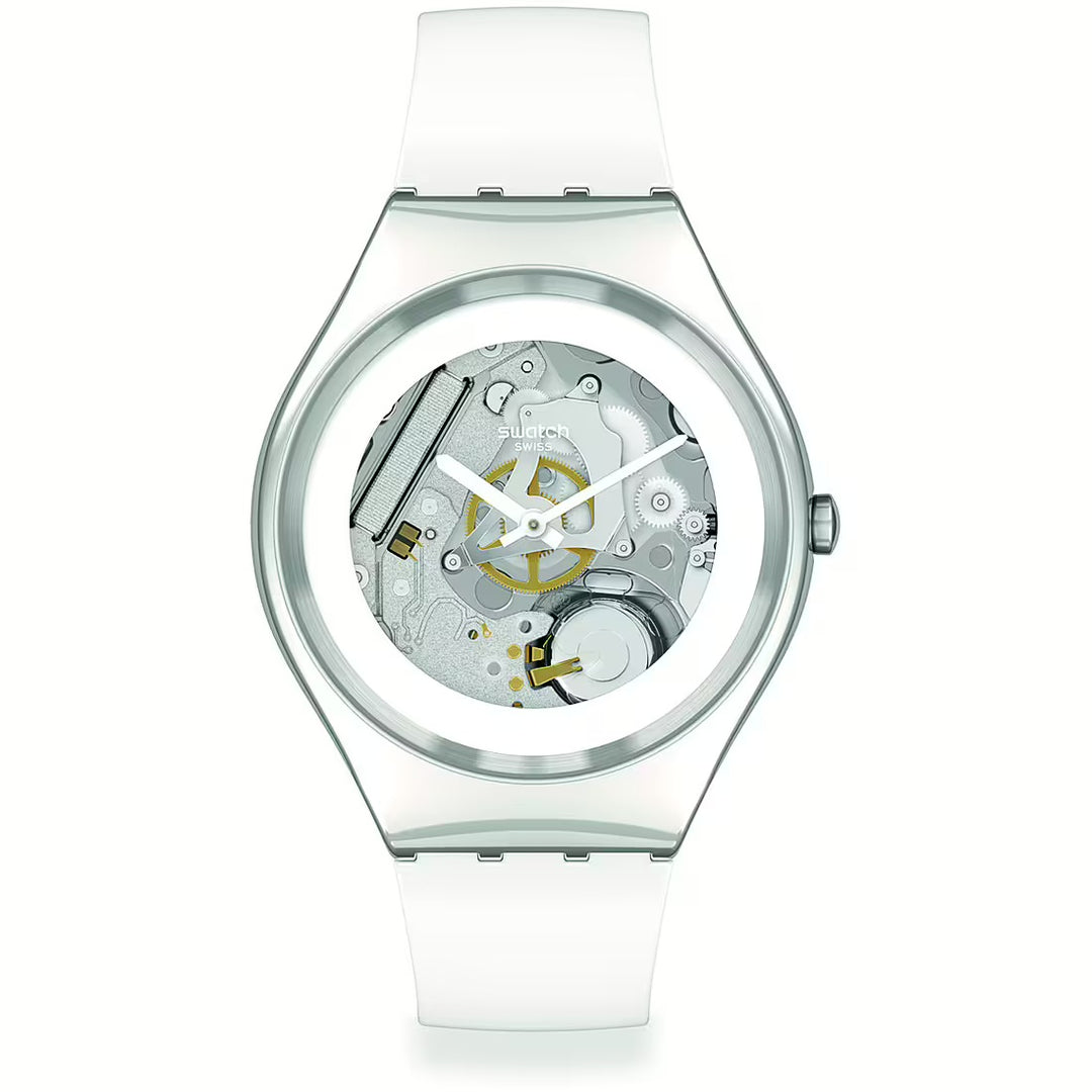 Swatch pure witte ironie originelen huid ironie 38 mm syxs138