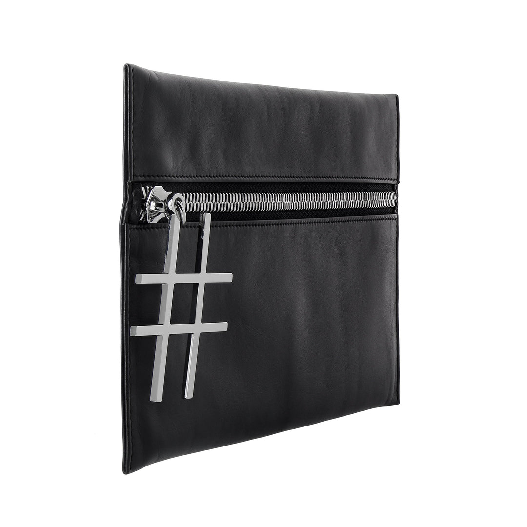 DUDU Elegante Damen-Clutch aus Leder mit Reißverschluss-Make-up-Halter und Handy