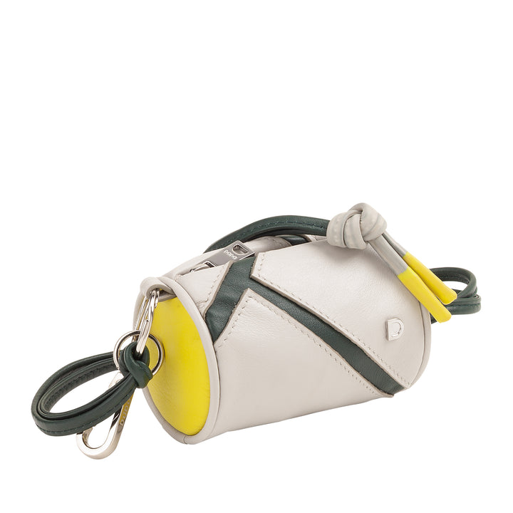 DUDU AirPods-Kopfhörerhülle aus Leder mit Reißverschluss – Mini-Unisex-Tasche mit Riemen, Sport-Tennis-Design, für Schlüssel und Münzen