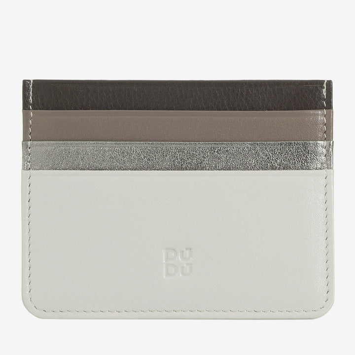Porte-cartes de crédit en cuir Nappa coloré avec 6 poches DUDU