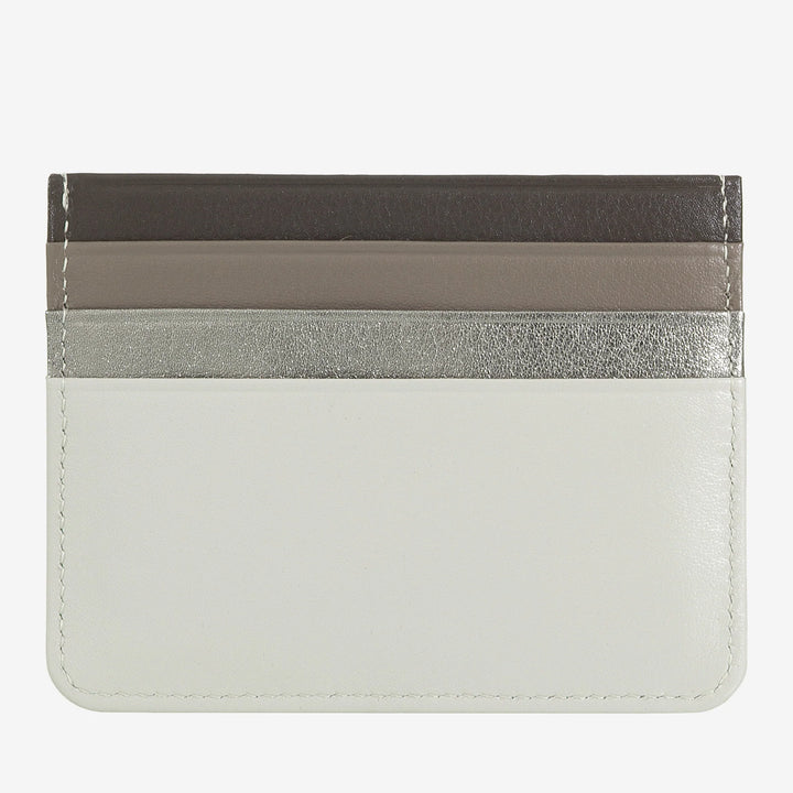 Porte-cartes de crédit en cuir Nappa coloré avec 6 poches DUDU