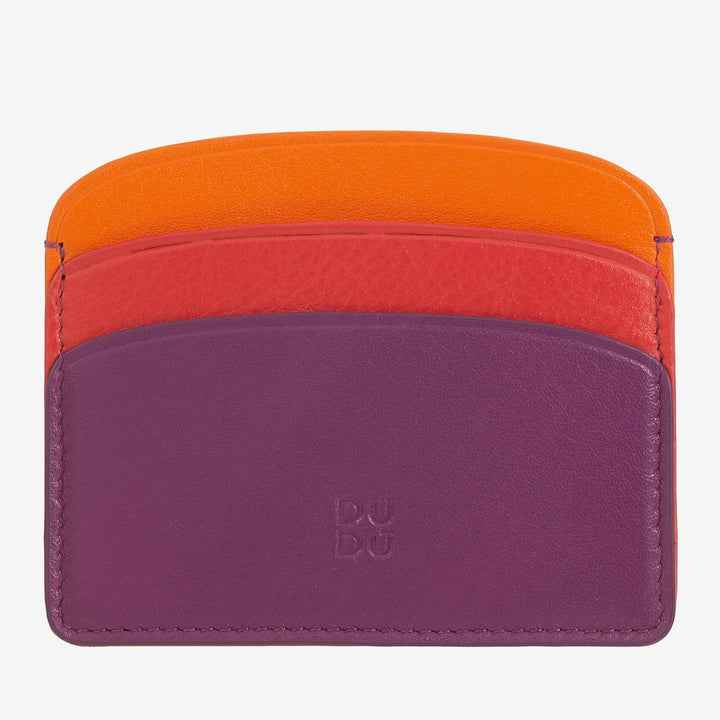 DUDU Thin Credit Card Holder in Soft Leather, Card Holder, Document Holder, Pocket Plate, Slim Design, Colorful