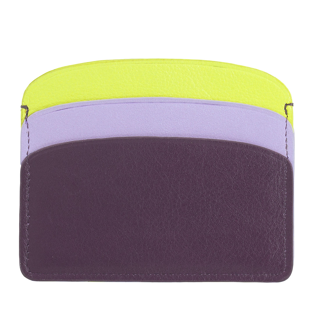 DUDU Thin Credit Card Holder in Soft Leather, Card Holder, Document Holder, Pocket Plate, Slim Design, Colorful