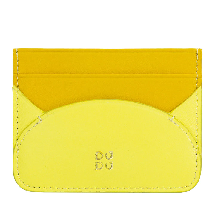 DUDU Tarjetero Slim en Piel Suave - Tarjetero, Portadocumentos, Placa de Bolsillo, Diseño Delgado