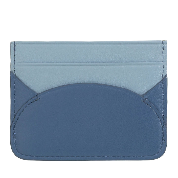 DUDU Tarjetero Slim en Piel Suave - Tarjetero, Portadocumentos, Placa de Bolsillo, Diseño Delgado