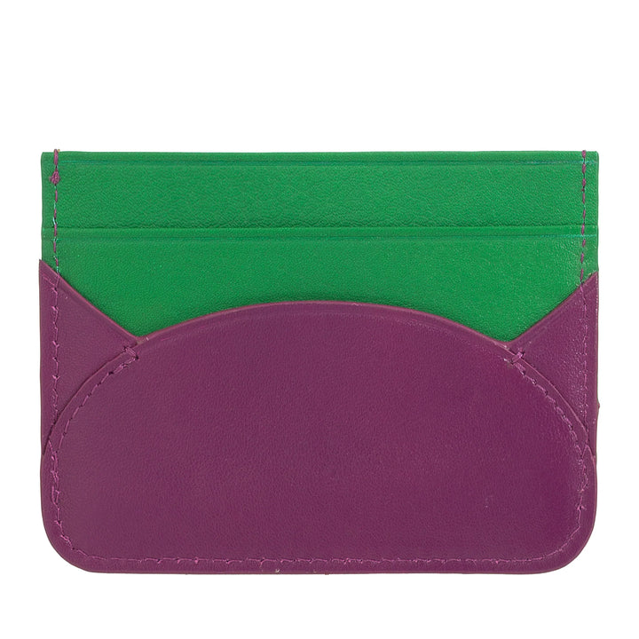 DUDU Tarjetero Slim en Piel Suave - Tarjetero, Portadocumentos, Placa de Bolsillo, Diseño Delgado