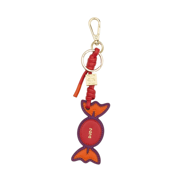 DUDU Llavero de Piel Candy con Mosquetón - Charm Llavero de Piel para Llaves, Bolso o Mochila, Accesorio Original y Colorido
