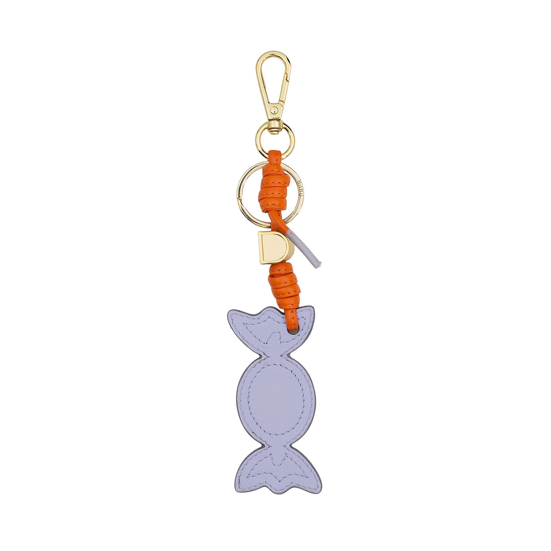 DUDU Candy Leder-Schlüsselanhänger mit Karabiner – Leder-Schlüsselanhänger für Schlüssel, Tasche oder Rucksack, originelles und farbenfrohes Accessoire