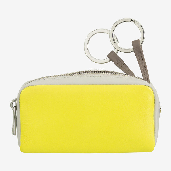 Farbenfroher Unisex-Schlüsselanhänger aus echtem Kalbsleder von DUDU