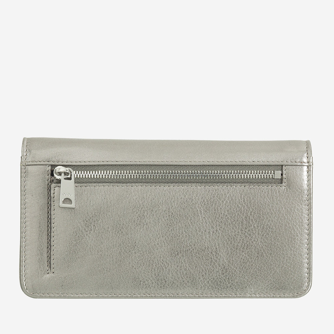 DUDU Cartera grande de mujer en bolsita RFID de piel suave multicolor
