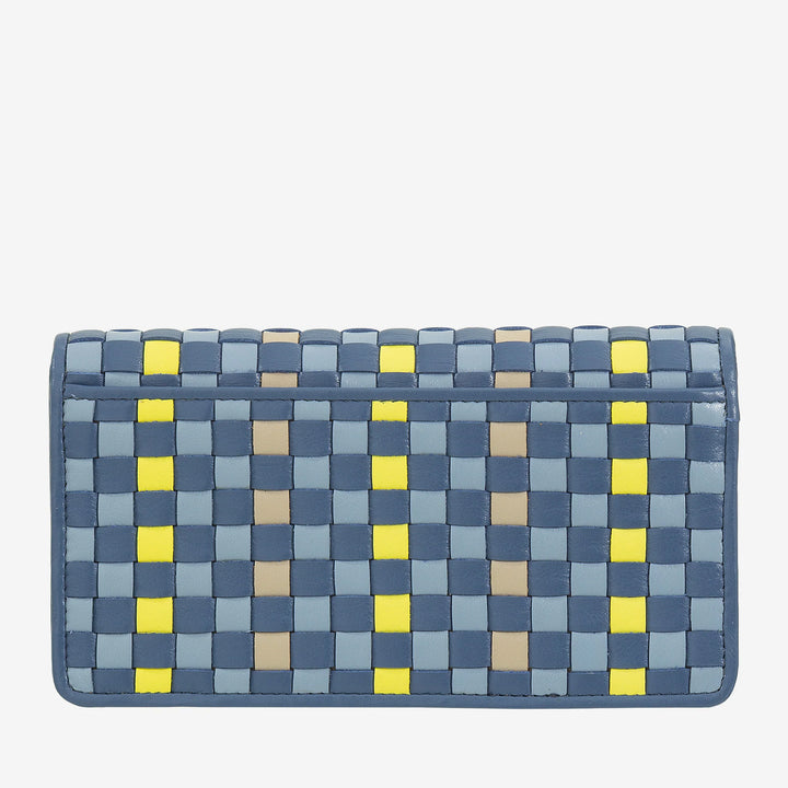 DUDU Portefeuille Tressé pour Femme en Cuir Véritable - Porte-Monnaie avec Fermeture Éclair, Porte-Cartes et Compartiments, Design Artisanal Élégant