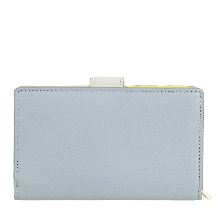 DUDU Cartera de Mujer de Piel con Monedero con Cremallera y Tarjetero - Carteras de Mujer Elegantes y Funcionales para Tarjetas, Billetes y Monedas