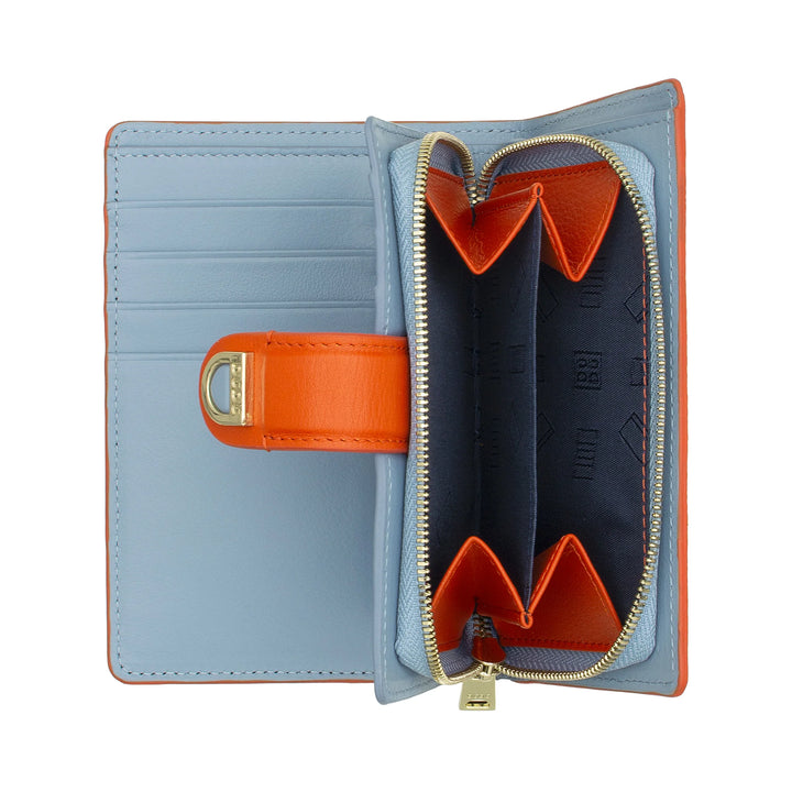 DUDU Cartera de Mujer de Piel con Monedero con Cremallera y Tarjetero - Carteras de Mujer Elegantes y Funcionales para Tarjetas, Billetes y Monedas