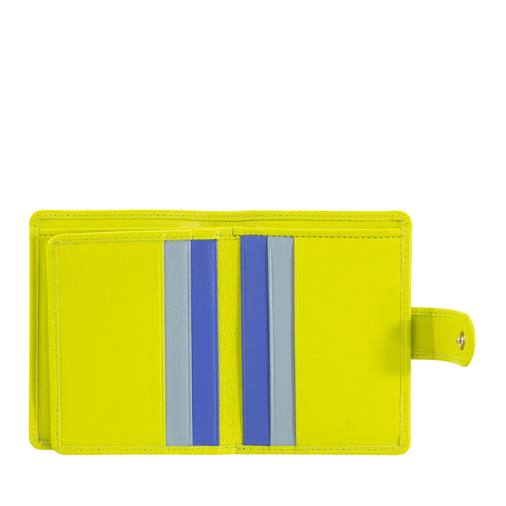 DUDU Damen-Geldbörse aus echtem Leder, kleiner RFID-Leder-Kartenhalter mit Reißverschluss, Münzgeldbörse, Banknoten, Außenverschluss