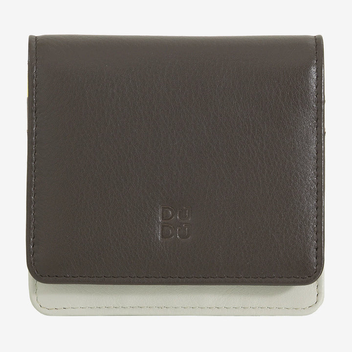 DUDU Small Ultra Compact Colorful RFID Shielded Leather Women&