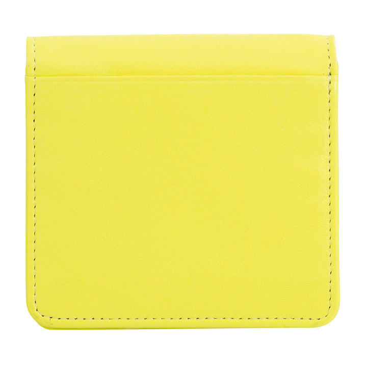 DUDU Cartera de Mujer Pequeña Ultra Compacta Colorida de Piel Blindada RFID con Cremallera Interna y 8 Tarjeteros