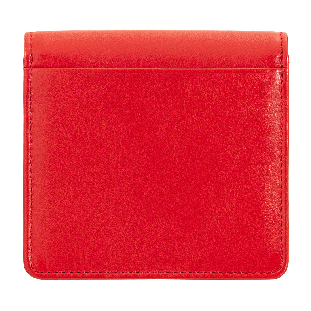 DUDU Small Ultra Compact Colorful RFID Shielded Leather Women&