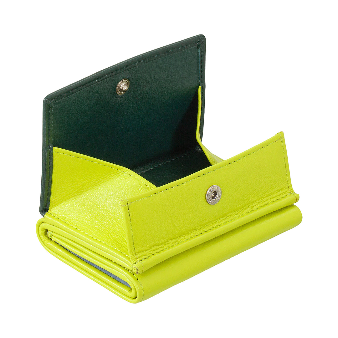 DUDU Petit Portefeuille pour Homme en Cuir, Portefeuilles pour Femme, Design Compact avec Porte-Monnaie pour Billets et Cartes
