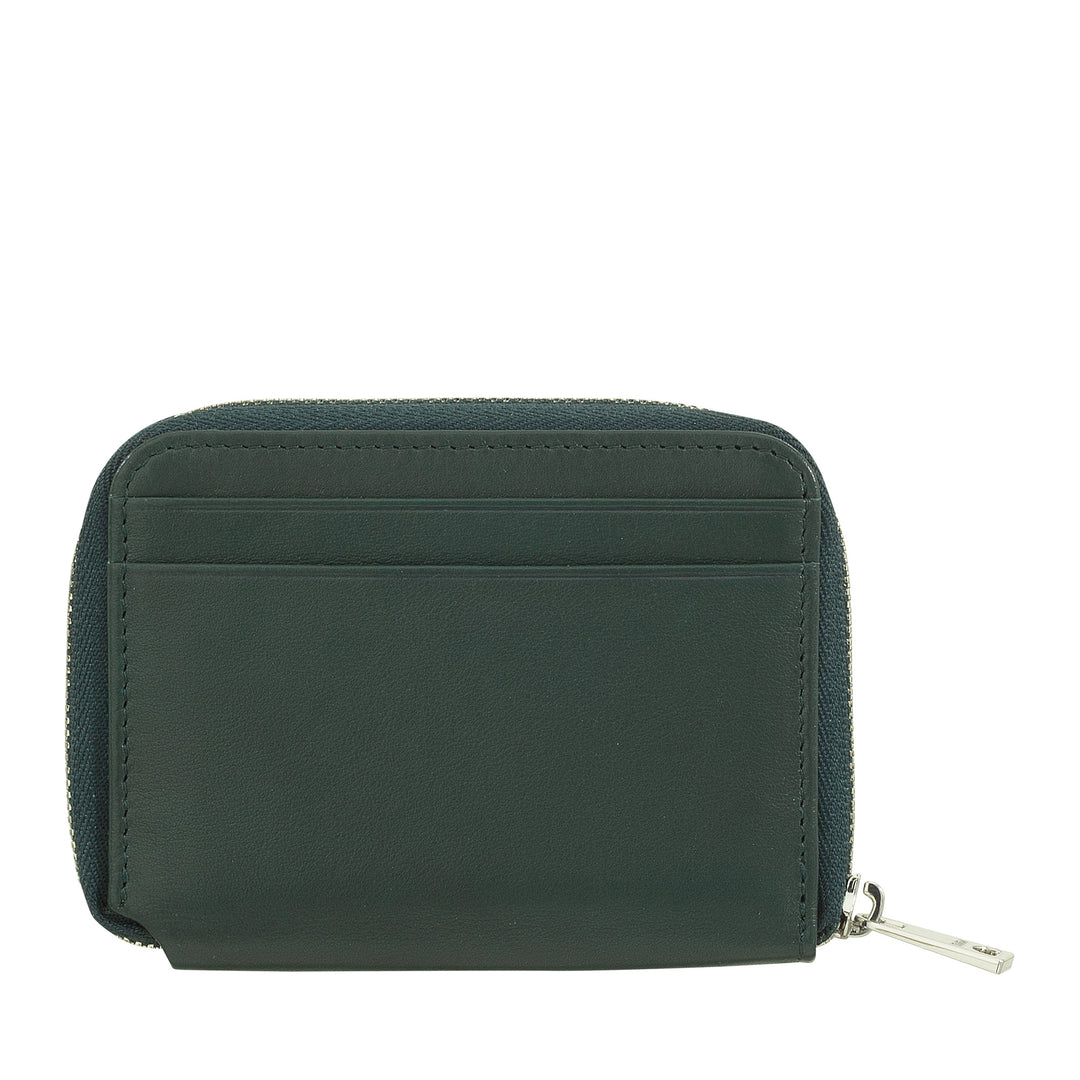 DUDU Portefeuille Homme Petit cuir souple avec fermeture à glissière, Portefeuille Mini Ultra Compact avec fermeture à glissière, Porte-Billets, Porte-cartes et Cartes