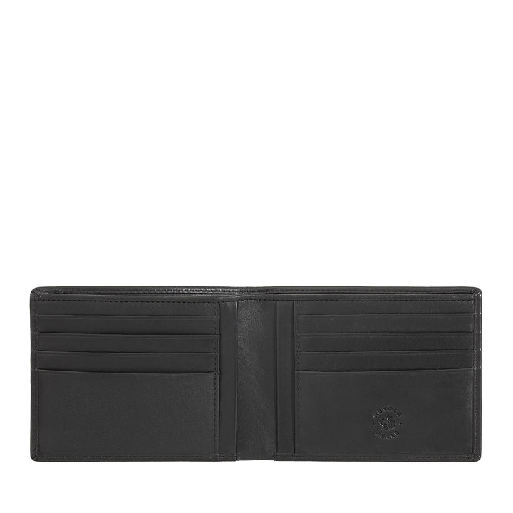 Nuvola Leather Portefeuille Homme Sans Porte-monnaie en cuir souple avec 8 poches Porte-cartes Cartes