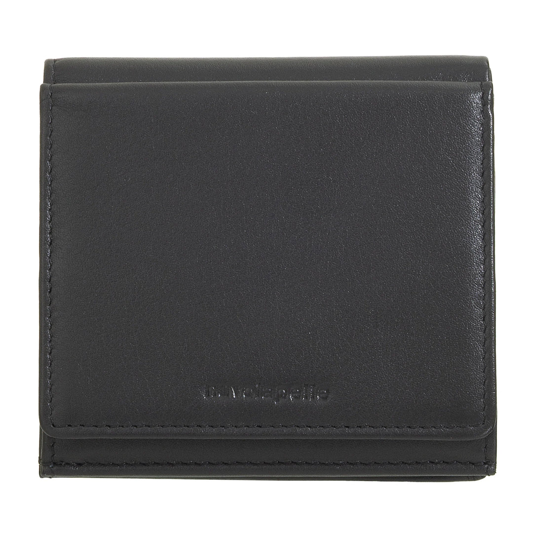 Nuvola Pelle Kleine Herrenbrieftasche aus Nappaleder mit Münzfach und Kartenhalter