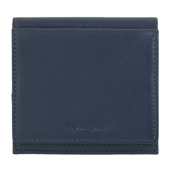 Nuvola Pelle Kleine Herrenbrieftasche aus Nappaleder mit Münzfach und Kartenhalter